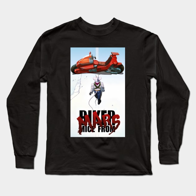Biker Mice From Mars Vinnie Akira Long Sleeve T-Shirt by Marange 